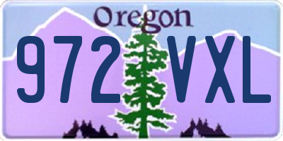 OR license plate 972VXL
