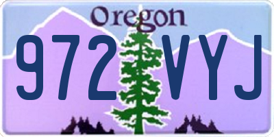 OR license plate 972VYJ