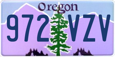 OR license plate 972VZV