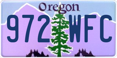 OR license plate 972WFC
