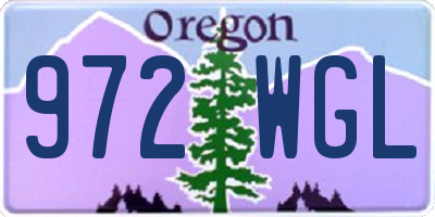 OR license plate 972WGL