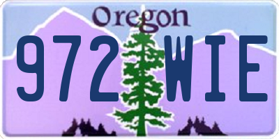 OR license plate 972WIE