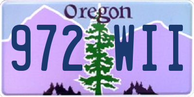 OR license plate 972WII