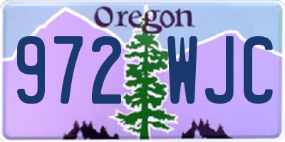 OR license plate 972WJC