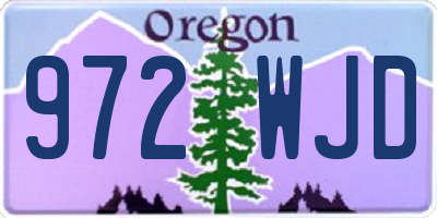OR license plate 972WJD