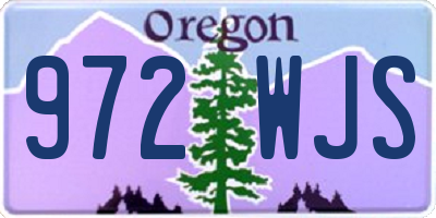 OR license plate 972WJS
