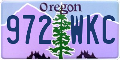 OR license plate 972WKC