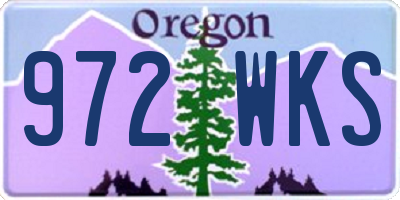 OR license plate 972WKS