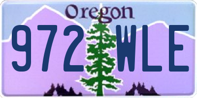 OR license plate 972WLE