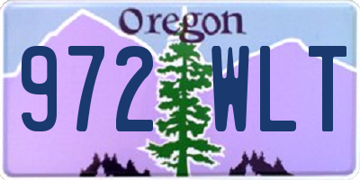 OR license plate 972WLT