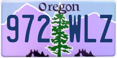 OR license plate 972WLZ