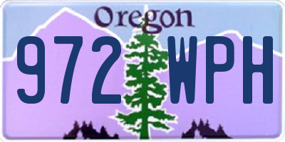 OR license plate 972WPH