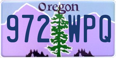 OR license plate 972WPQ