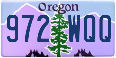 OR license plate 972WQQ
