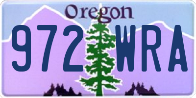 OR license plate 972WRA