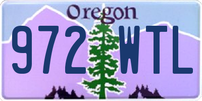 OR license plate 972WTL