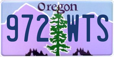 OR license plate 972WTS