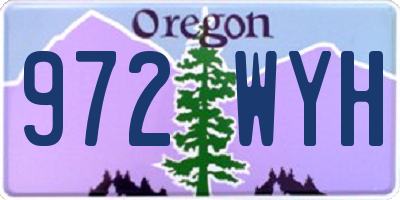 OR license plate 972WYH