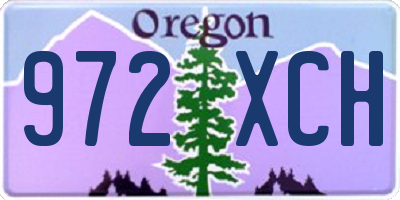 OR license plate 972XCH