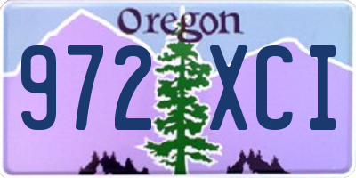 OR license plate 972XCI