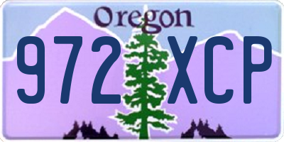 OR license plate 972XCP
