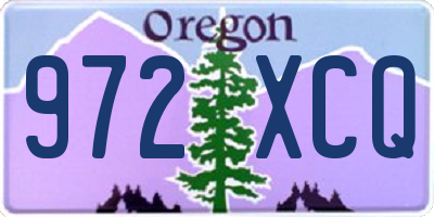 OR license plate 972XCQ