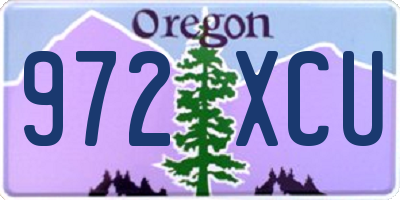 OR license plate 972XCU