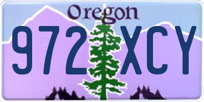 OR license plate 972XCY