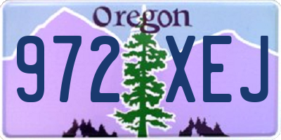 OR license plate 972XEJ