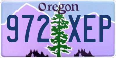 OR license plate 972XEP