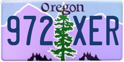 OR license plate 972XER