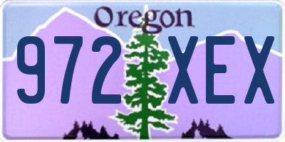 OR license plate 972XEX
