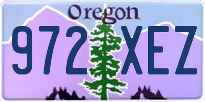 OR license plate 972XEZ