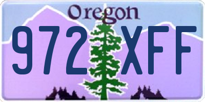 OR license plate 972XFF