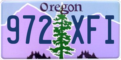 OR license plate 972XFI