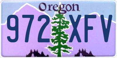 OR license plate 972XFV