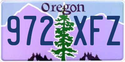 OR license plate 972XFZ