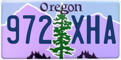 OR license plate 972XHA
