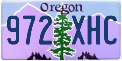 OR license plate 972XHC