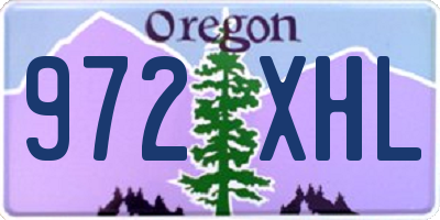 OR license plate 972XHL