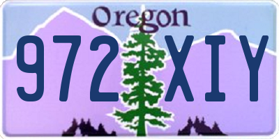 OR license plate 972XIY