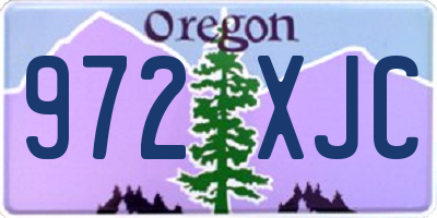 OR license plate 972XJC