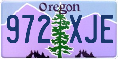 OR license plate 972XJE