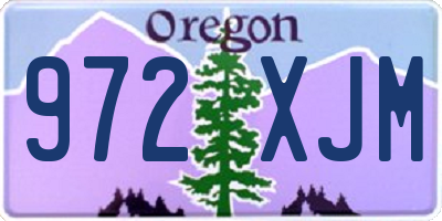 OR license plate 972XJM