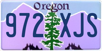 OR license plate 972XJS