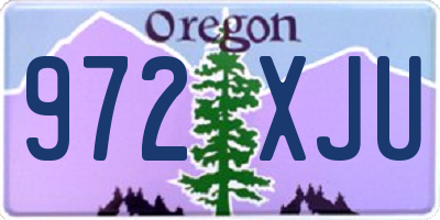 OR license plate 972XJU