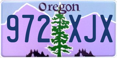 OR license plate 972XJX