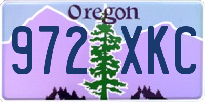 OR license plate 972XKC