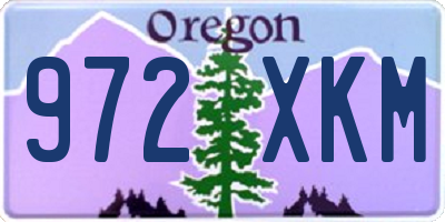 OR license plate 972XKM