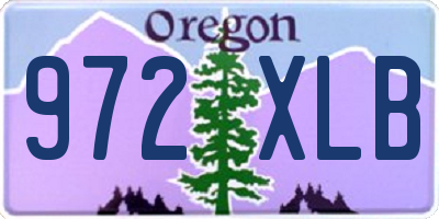 OR license plate 972XLB